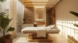 Calm treatment room at Silhouette Society